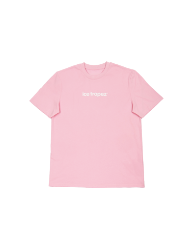 T-shirt Ice Tropez oversize – Rose 100% coton bio