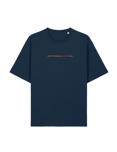Ice Tropez oversized T-shirt – Navy Blue 100% cotton