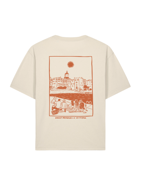 Ice Tropez oversized T-shirt – White 100% organic cotton