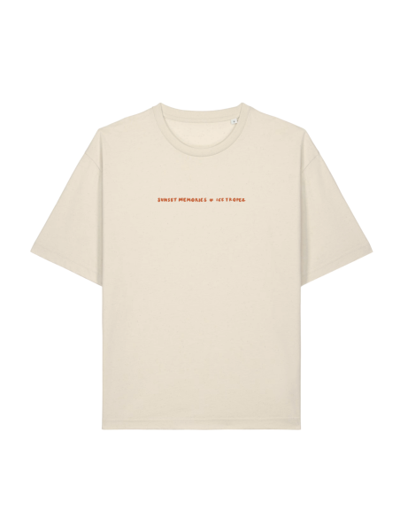 T-shirt Ice Tropez / Clocher de Saint-Tropez – Beige 100% coton
