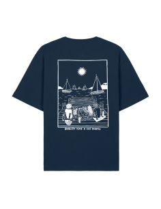 T-shirt Ice Tropez / Les Voiles de Saint-Tropez – Bleu marine 100% coton