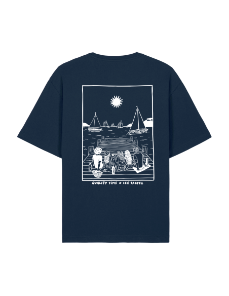 T-shirt Ice Tropez / Les Voiles de Saint-Tropez – Bleu marine 100% coton